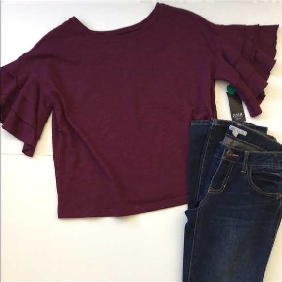 a.n.a Tops - Bell Sleeve Top NWT